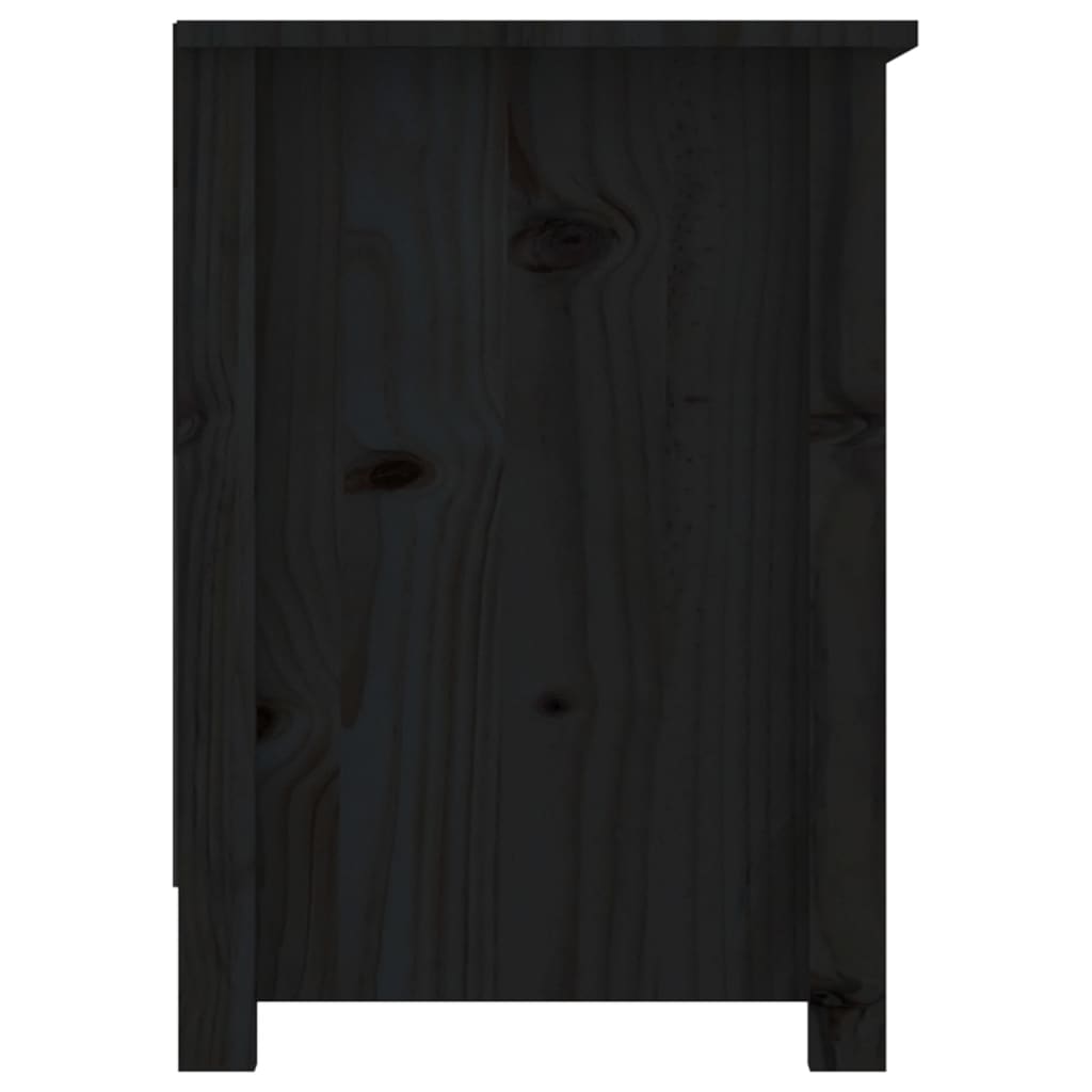vidaXL Szafka telewizyjna, czarna, 103x36,5x52 cm, drewno sosnowe