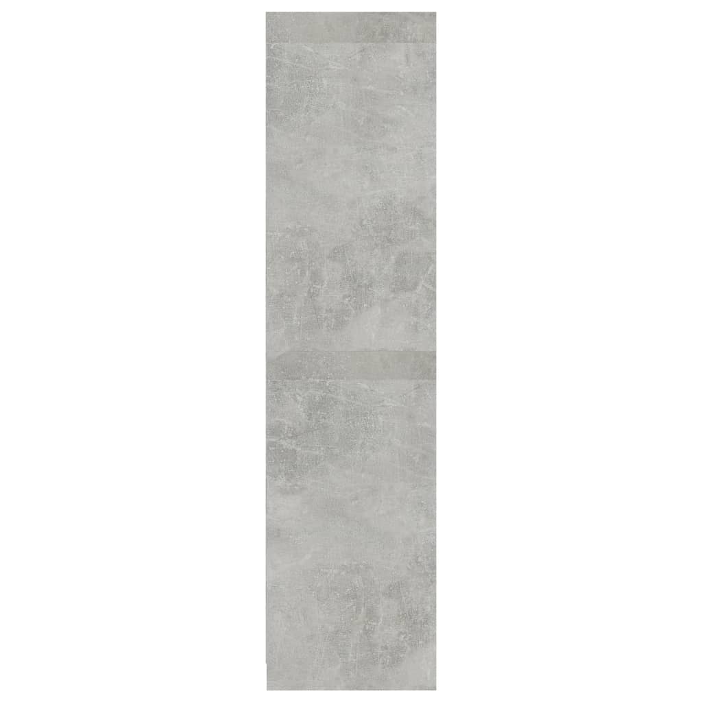 vidaXL Szafa, kolor betonowy szary, 100x50x200 cm, płyta wiórowa