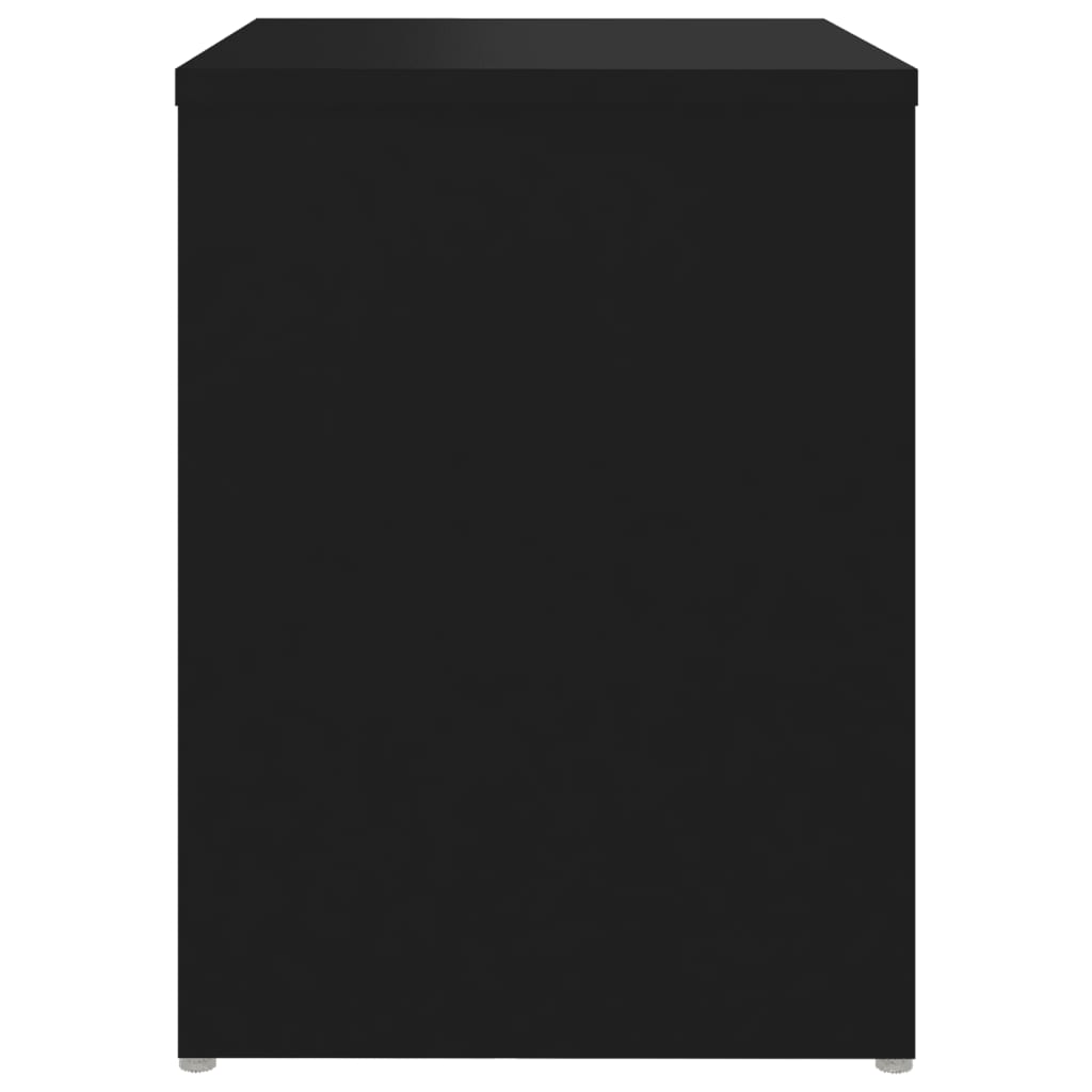 vidaXL Szafka nocna, czarna, 40 x 30 x 40 cm, płyta wiórowa