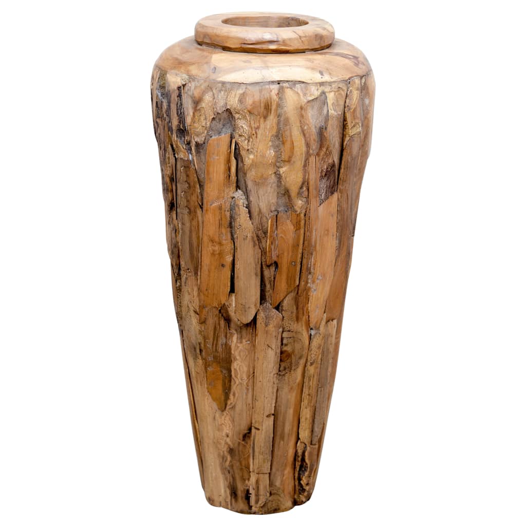 vidaXL Wazon dekoracyjny, 40x80 cm, lite drewno tekowe