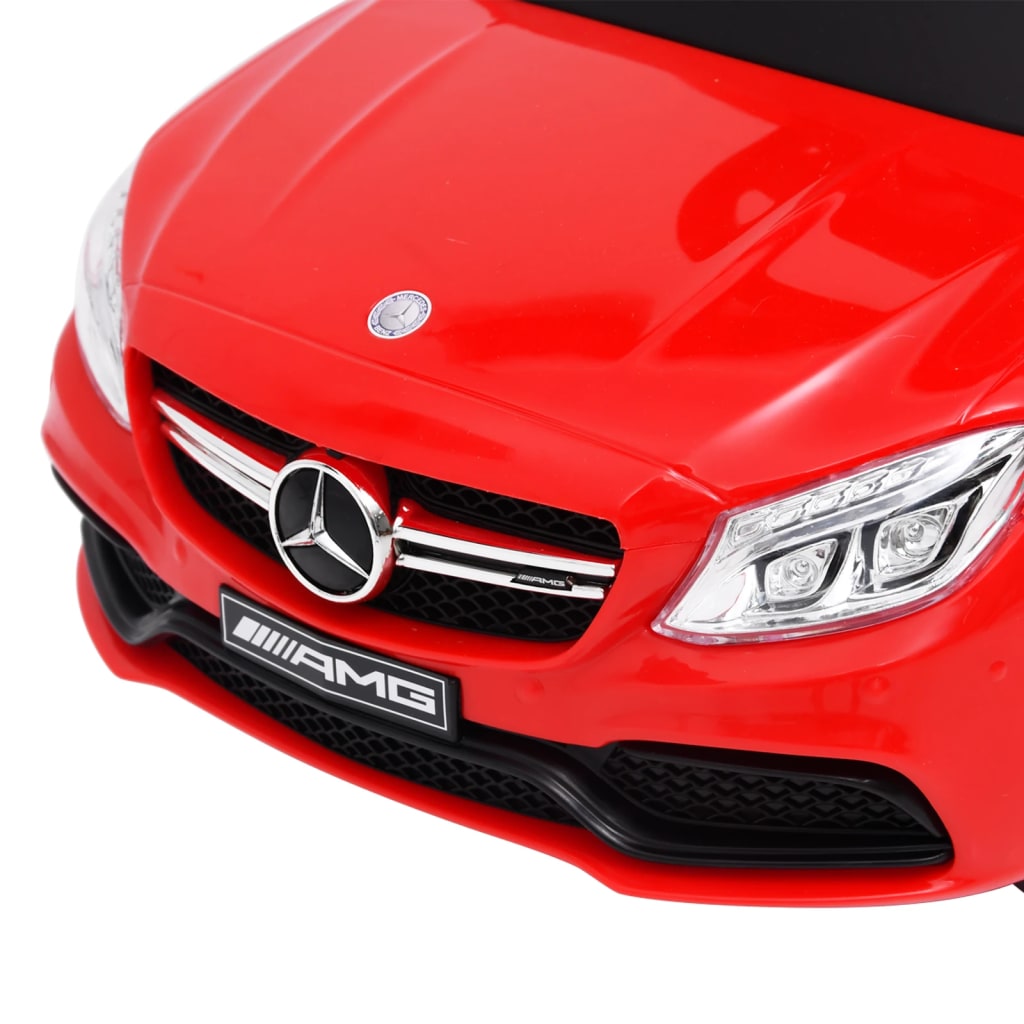 vidaXL Jeździk samochód Mercedes-Benz C63, czerwony