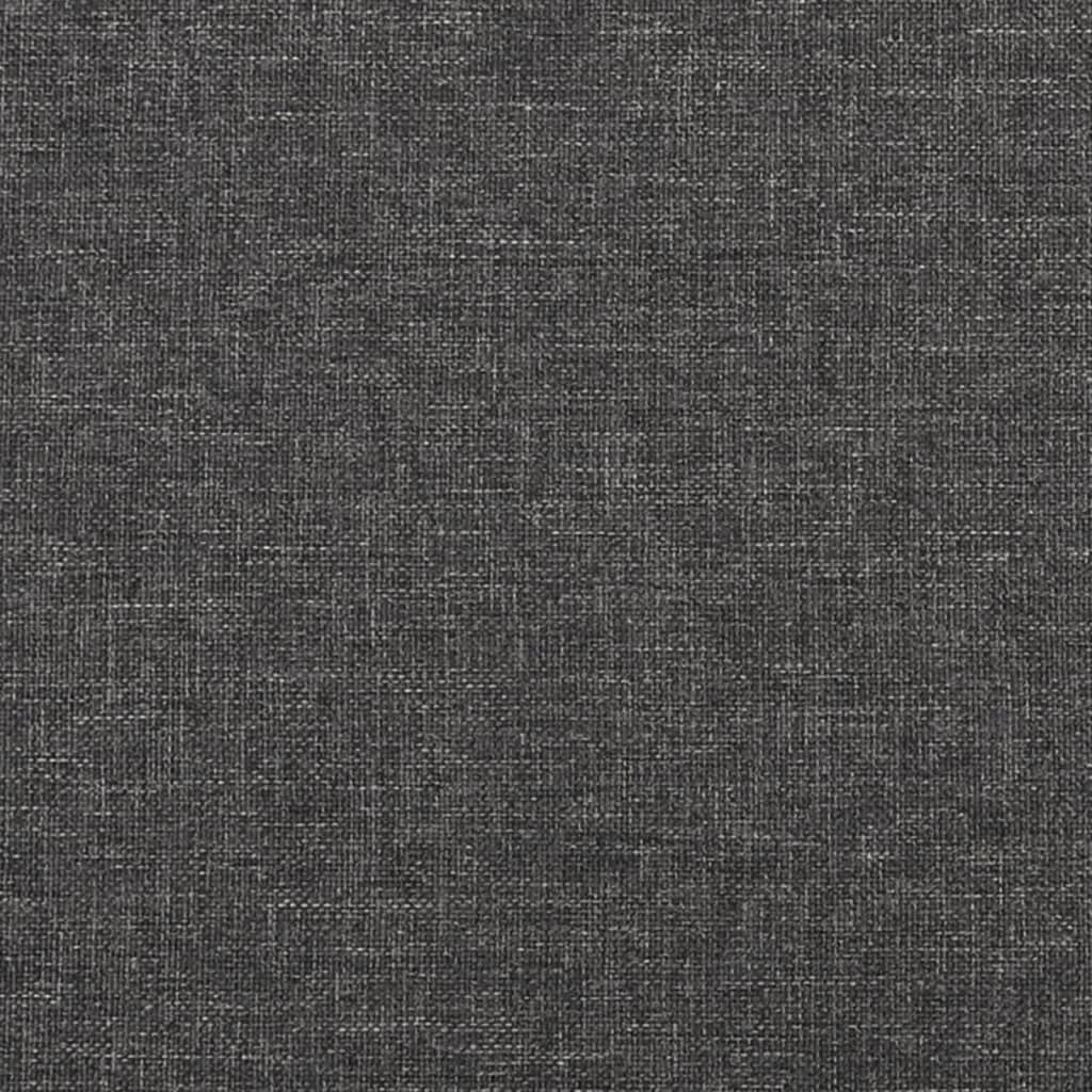 vidaXL 2-osobowa kanapa rozkładana, ciemnoszara, tapicerowana tkaniną