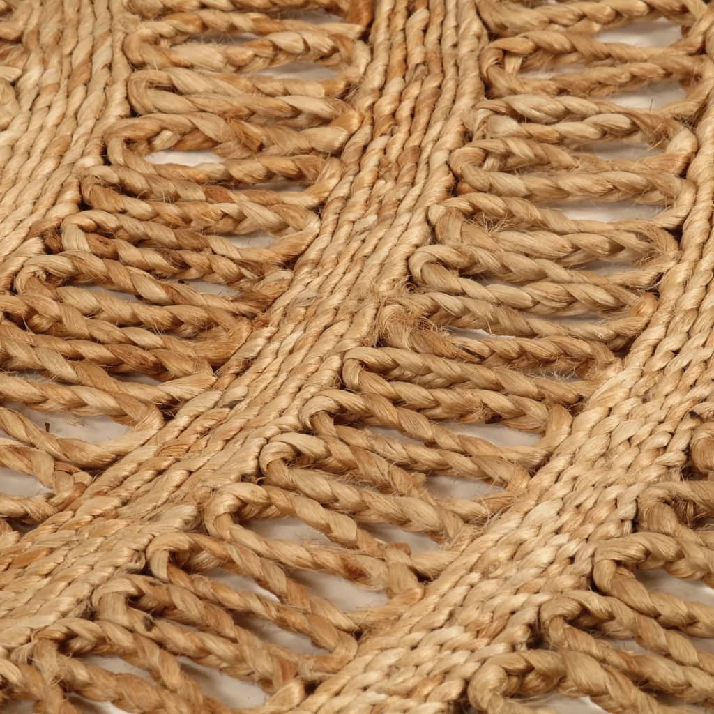vidaXL Ręcznie pleciony dywan z juty, 90 cm, okrągły