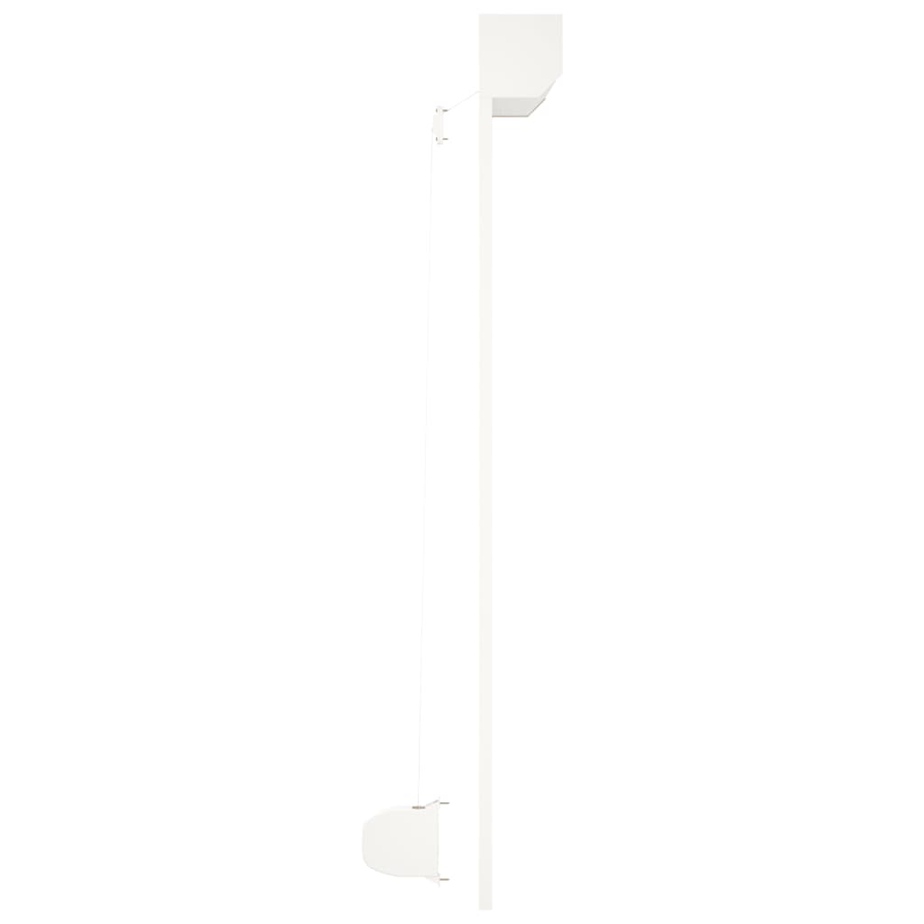 vidaXL Roleta zewnętrzna, aluminiowa, 140 x 150 cm, biała