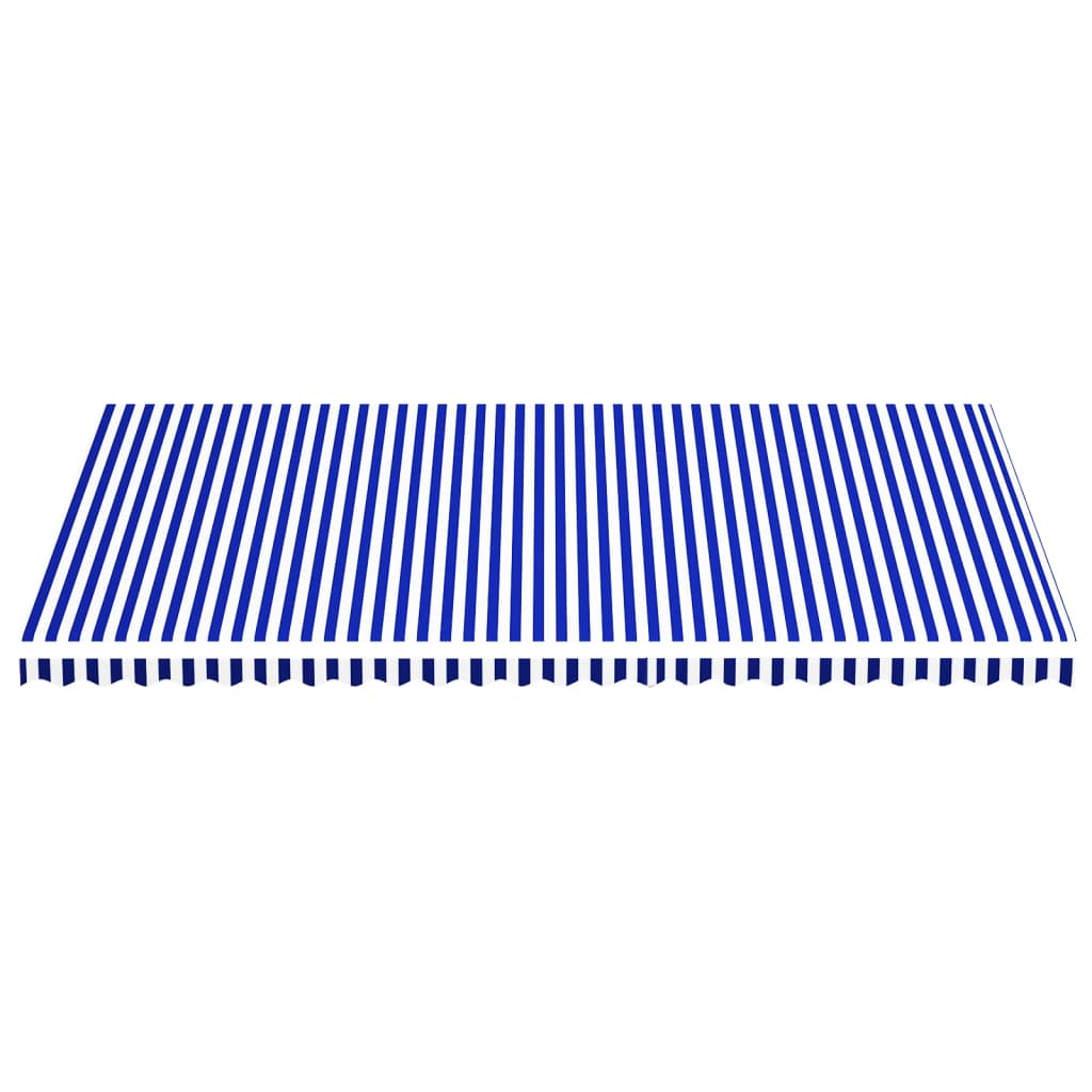vidaXL Zapasowa tkanina na markizę, niebiesko-biała, 6x3,5 m
