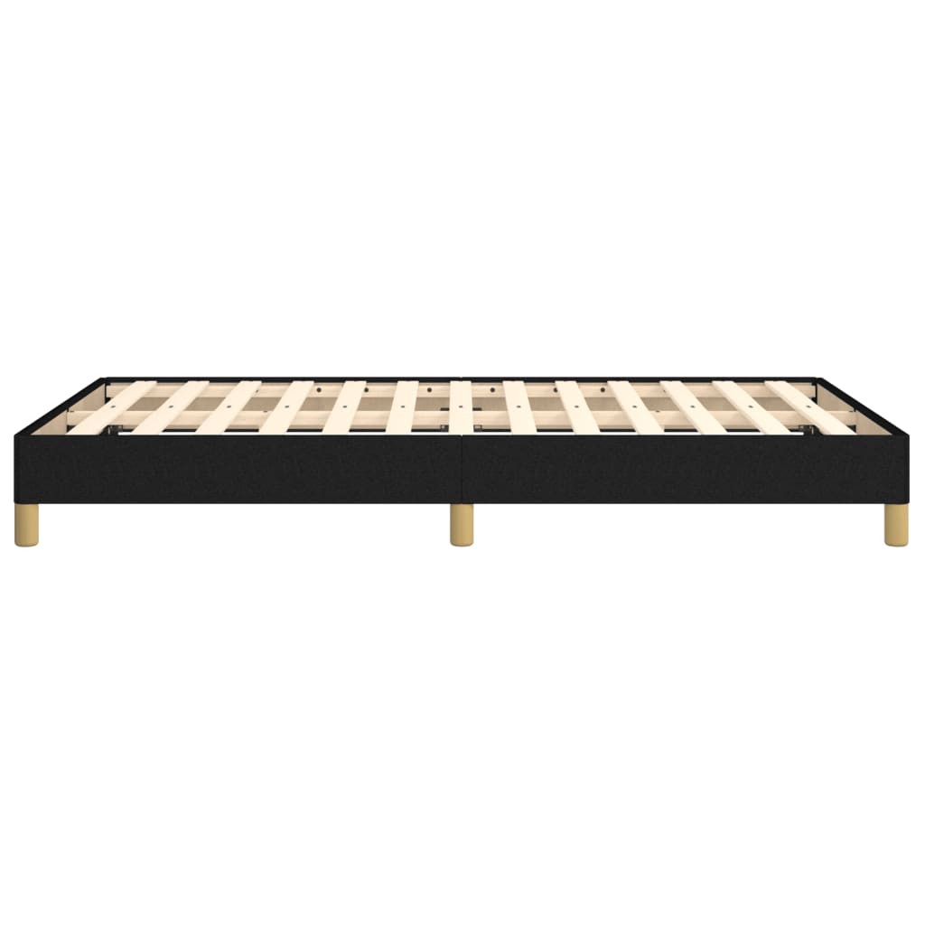 vidaXL Rama łóżka, czarna, 120x200 cm, obita tkaniną