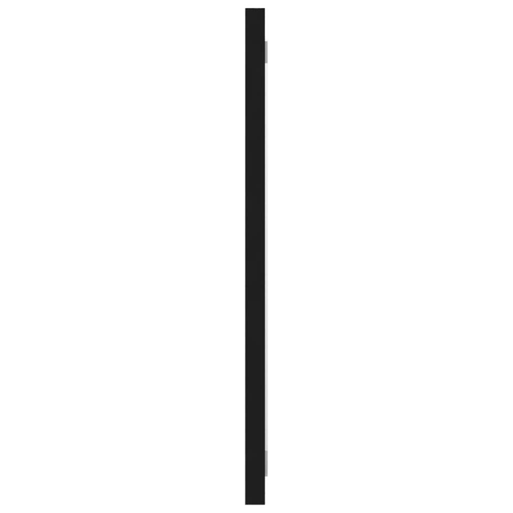 vidaXL Lustro łazienkowe, czarne, 80x1,5x37 cm, płyta wiórowa