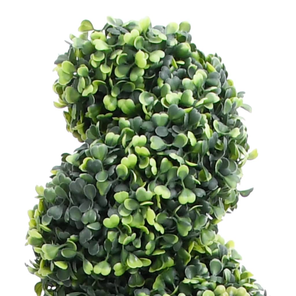vidaXL Spirala ze sztucznego bukszpanu, z doniczką, zielona, 89 cm