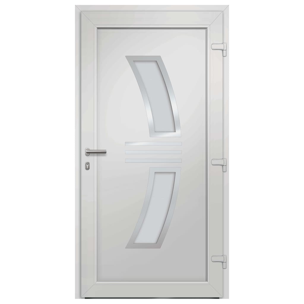 vidaXL Drzwi frontowe, antracytowe, 108 x 200 cm