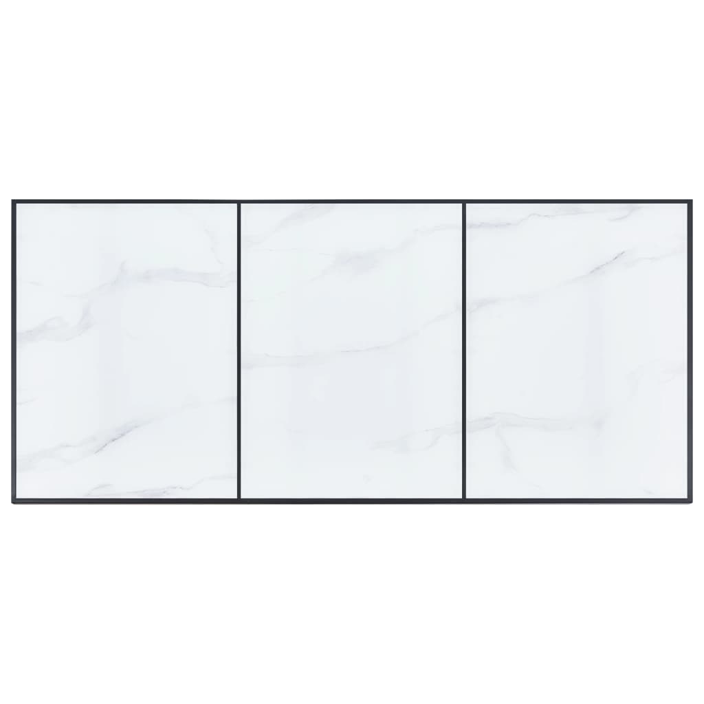 vidaXL Stół jadalniany, biały, 200 x 100 x 75 cm, hartowane szkło