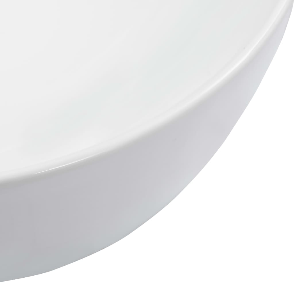vidaXL Umywalka, 42,5 x 42,5 x 14,5 cm, ceramiczna, biała
