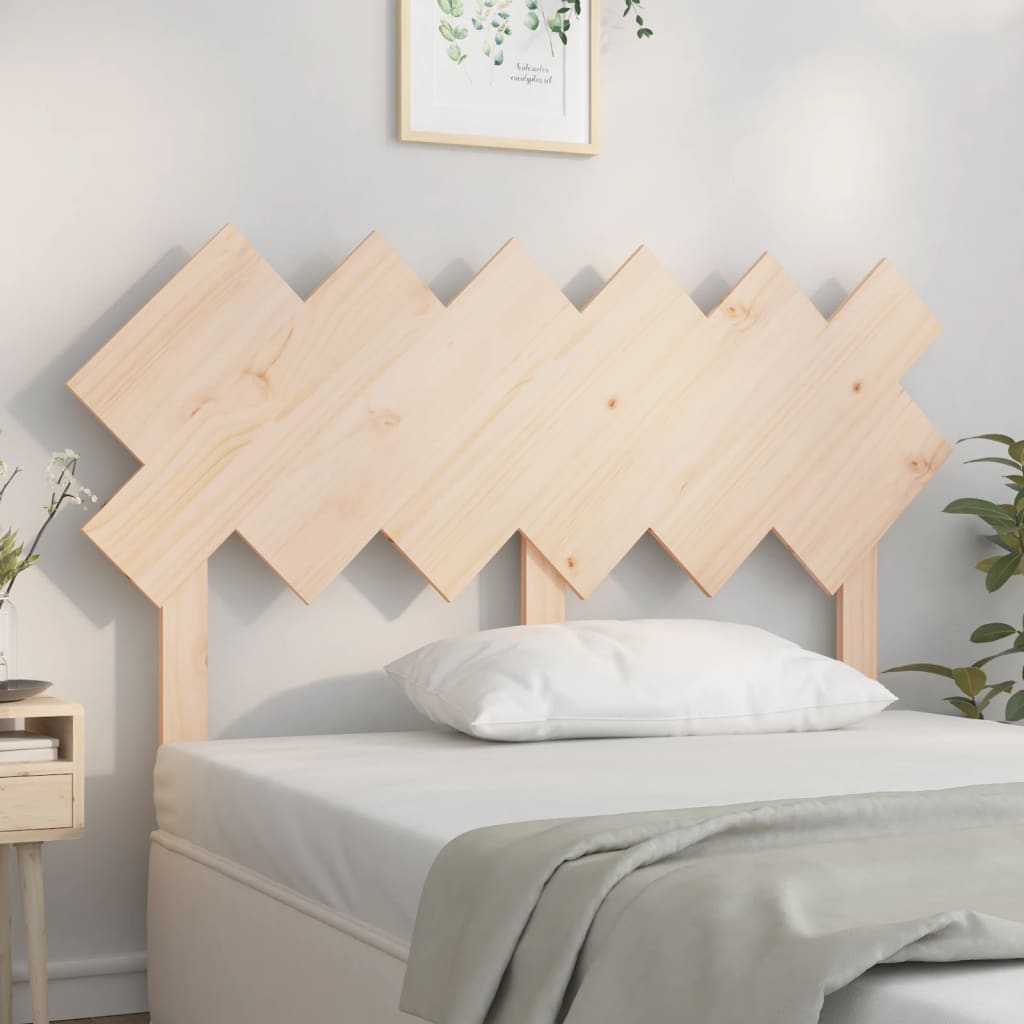 vidaXL Wezgłowie łóżka, 132x3x81 cm, lite drewno sosnowe