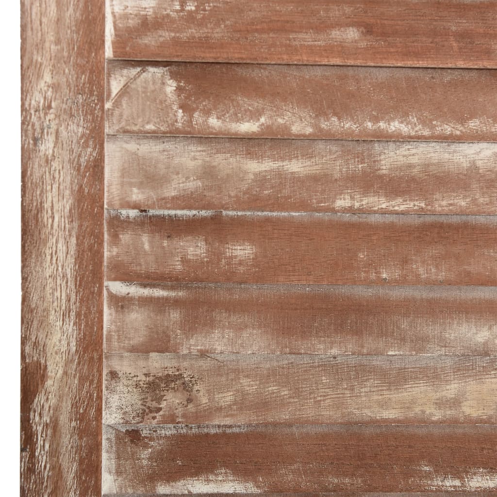 vidaXL Parawan pokojowy, 6-panelowy, brązowy, 210x165 cm, paulownia