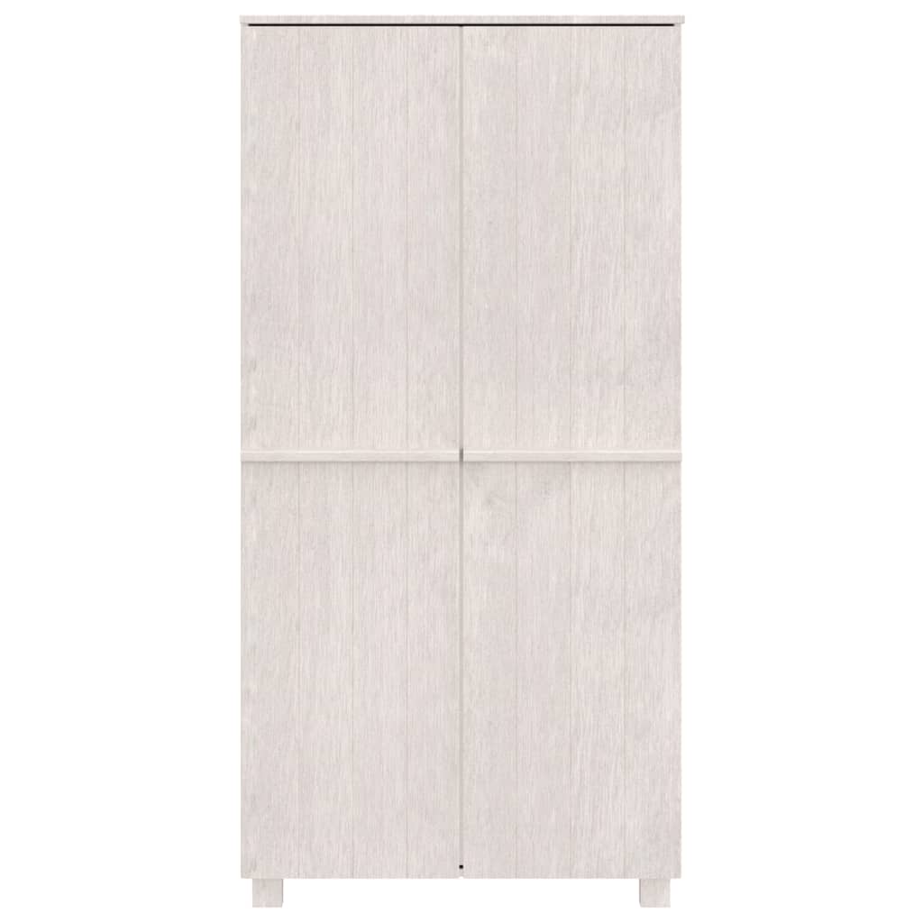 vidaXL Szafa garderobiana, biała, 89x50x180 cm, drewno sosnowe