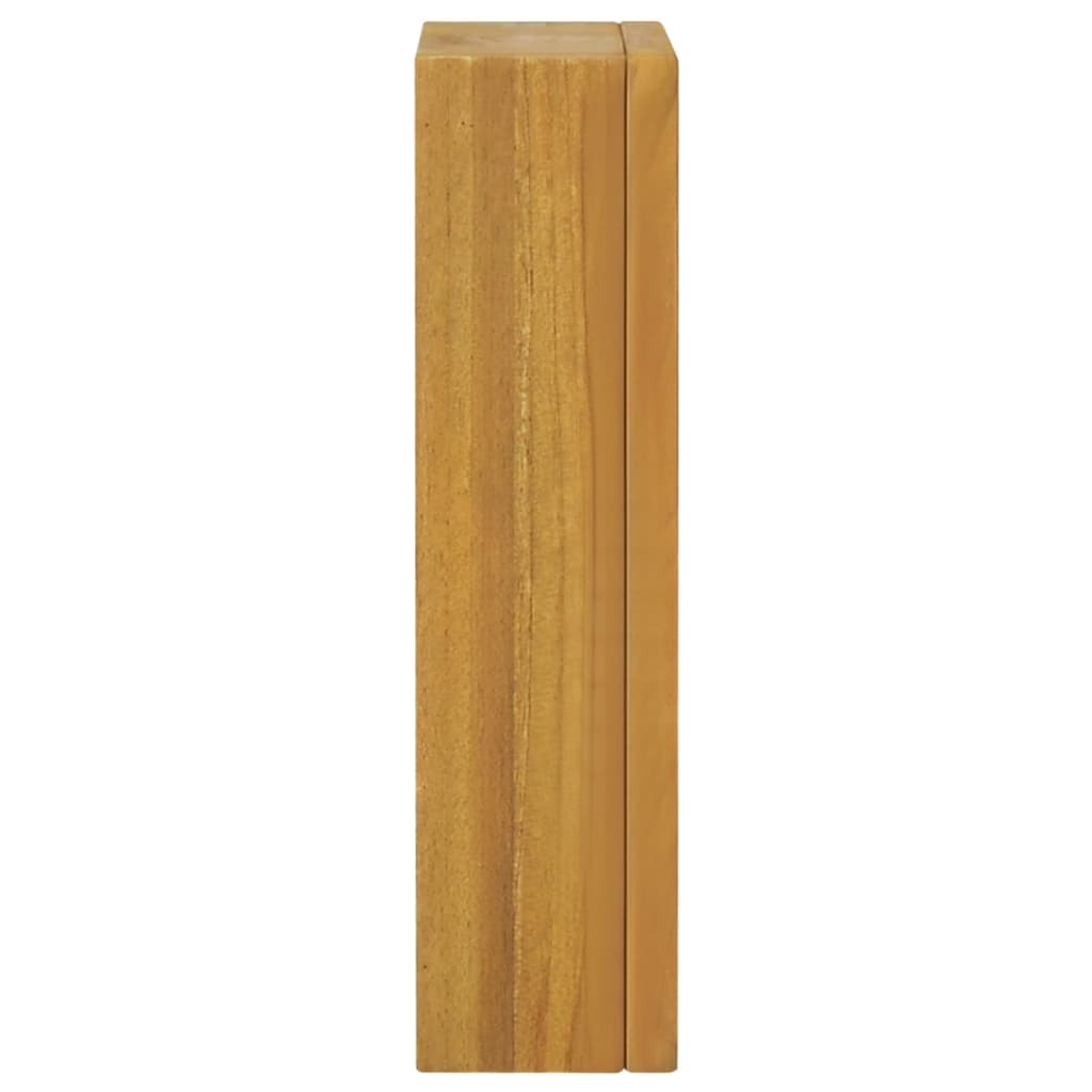vidaXL Szafka z lustrem, 30x10x40 cm, lite drewno tekowe