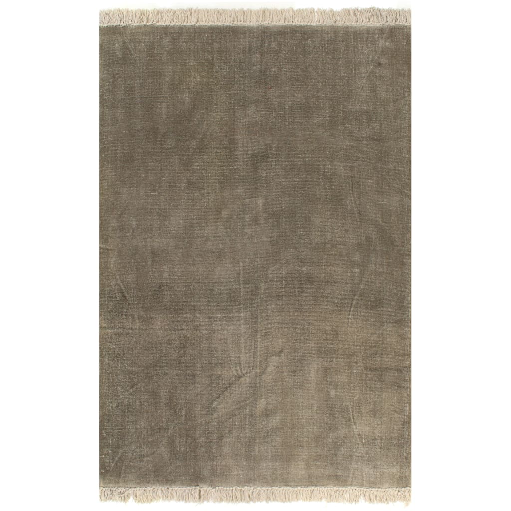 vidaXL Dywan typu kilim, bawełna, 160 x 230 cm, taupe