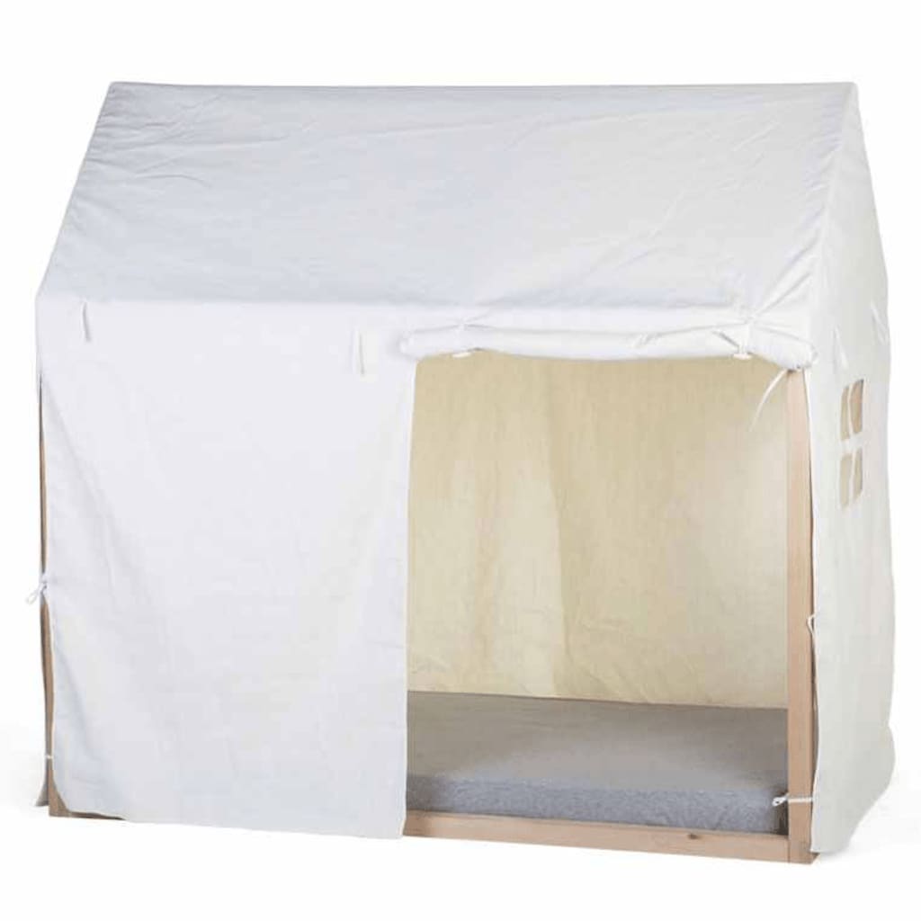 CHILDHOME Pokrowiec na domek nad łóżko, 150x80x140 cm, biały