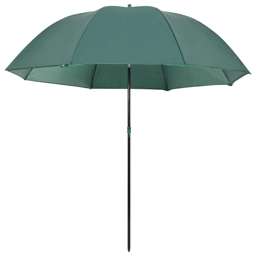 vidaXL Parasol wędkarski, zielony, 220x193 cm