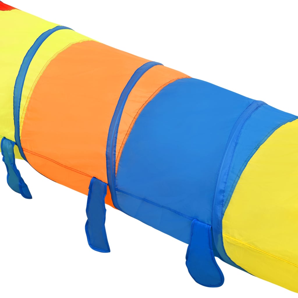 vidaXL Tunel do zabawy dla dzieci 250 piłek kolorowy 175 cm poliester