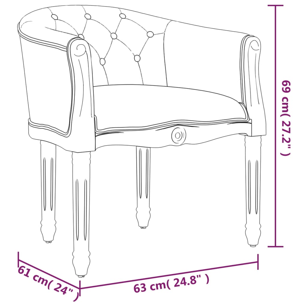 vidaXL Krzesło stołowe, beżowe, lniane