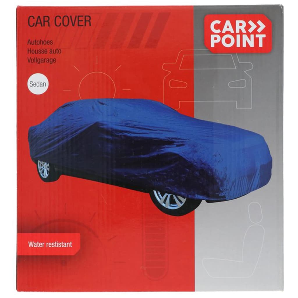 Carpoint Pokrowiec na samochód M, poliester, 432x165x119 cm, niebieski