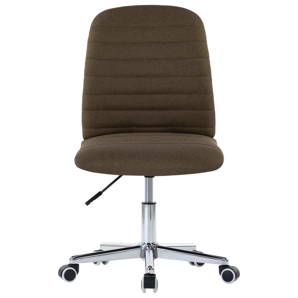 vidaXL Krzesła stołowe, 2 szt., brązowe, tapicerowane tkaniną
