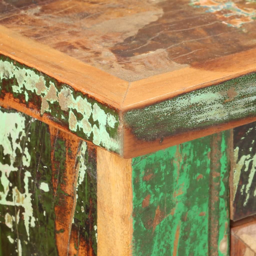 vidaXL Komoda, 130x40x80 cm, lite drewno z odzysku