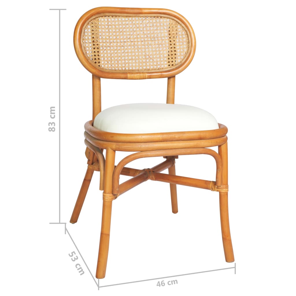 vidaXL Krzesła stołowe, 4 szt., jasnobrązowe, lniane