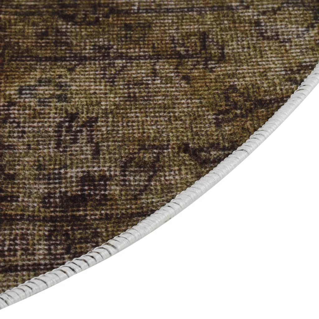 vidaXL Dywan z możliwością prania, patchwork, 120 cm, kolorowy