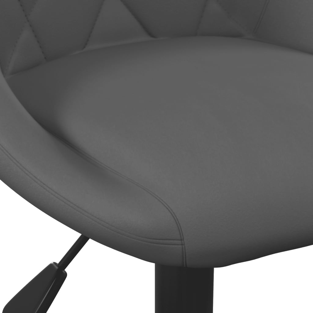 vidaXL Obrotowe krzesła stołowe, 2 szt., ciemnoszare, aksamitne