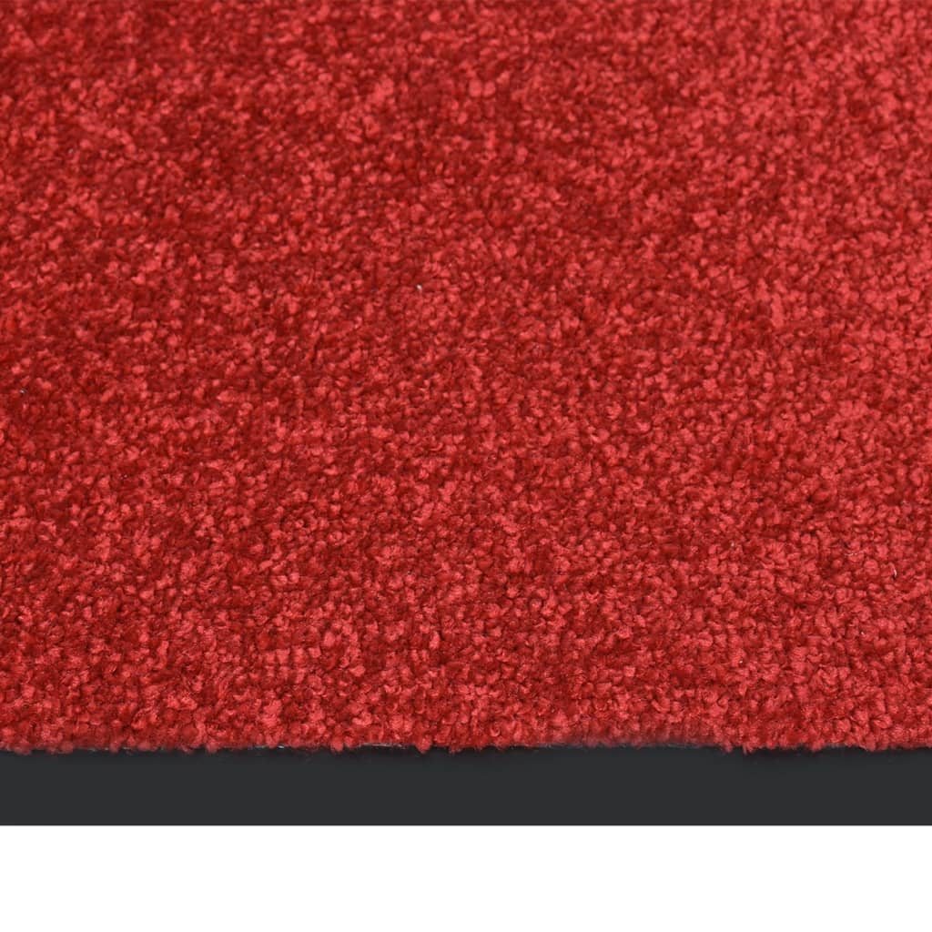 vidaXL Wycieraczka, czerwona, 80 x 120 cm