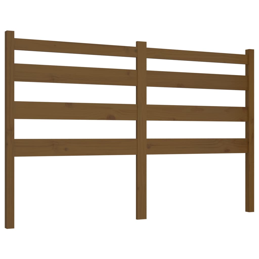 vidaXL Wezgłowie łóżka, miodowy brąz, 141x4x100 cm, drewno sosnowe