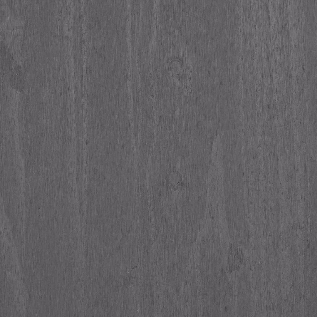 vidaXL Biurko HAMAR, jasnoszare, 113x50x75 cm, lite drewno sosnowe