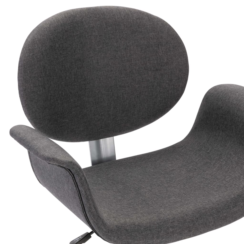 vidaXL Krzesło biurowe, obrotowe, szara, tkanina