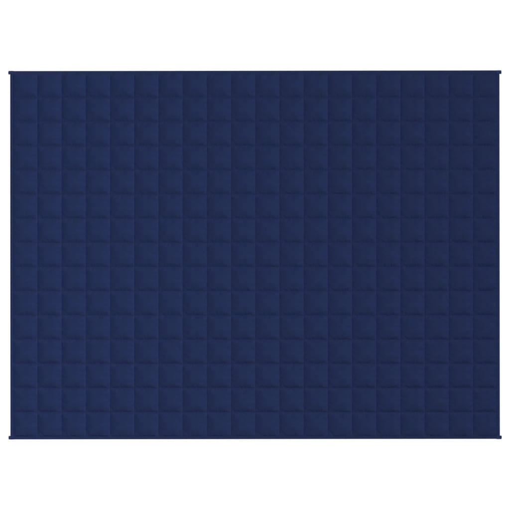 vidaXL Koc obciążeniowy, niebieski, 152x203 cm, 7 kg, tkanina