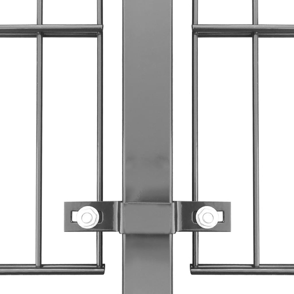 vidaXL Panel ogrodzeniowy ze słupkami, żelazny, 6 x 1,2 m, antracytowy