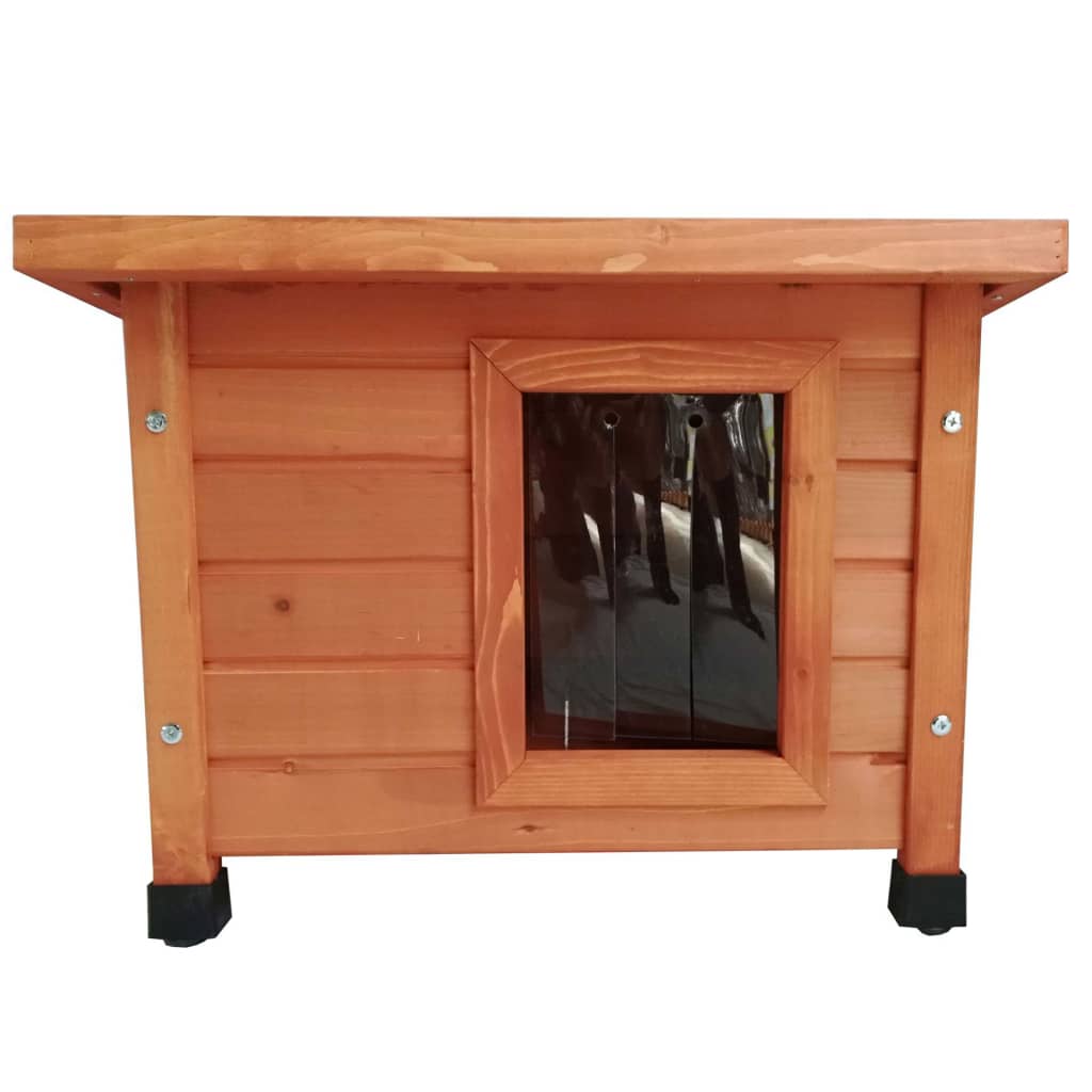 @Pet Ogrodowy domek dla kota, 57x45x43 cm, drewniany, brązowy