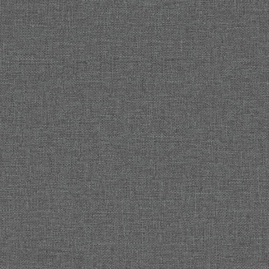 vidaXL Ławka, ciemnoszara, 110x40x70 cm, tapicerowana tkaniną