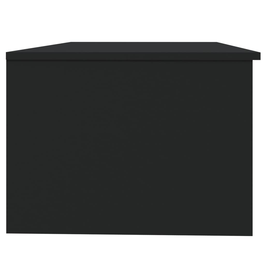 vidaXL Stolik kawowy, czarny, 102x50x36 cm, materiał drewnopochodny