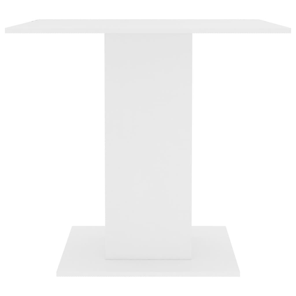 vidaXL Stół jadalniany, biały, 80 x 80 x 75 cm, płyta wiórowa