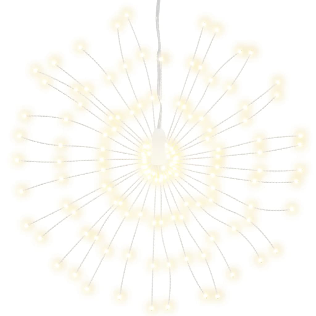 vidaXL Ozdoba świąteczna ze 140 lampkami LED, ciepła biel, 17 cm