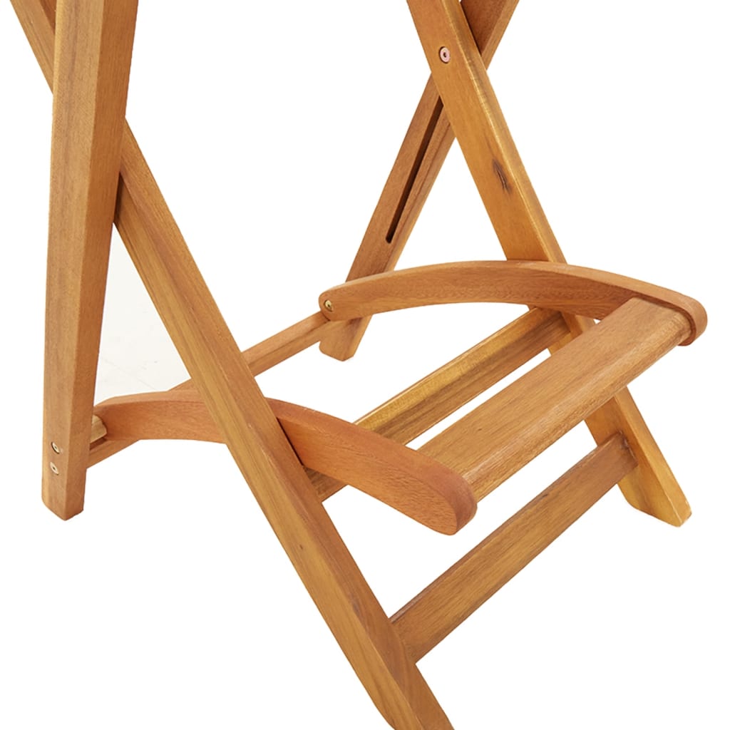 vidaXL Składane krzesła barowe do ogrodu, 2 szt., lite drewno akacjowe
