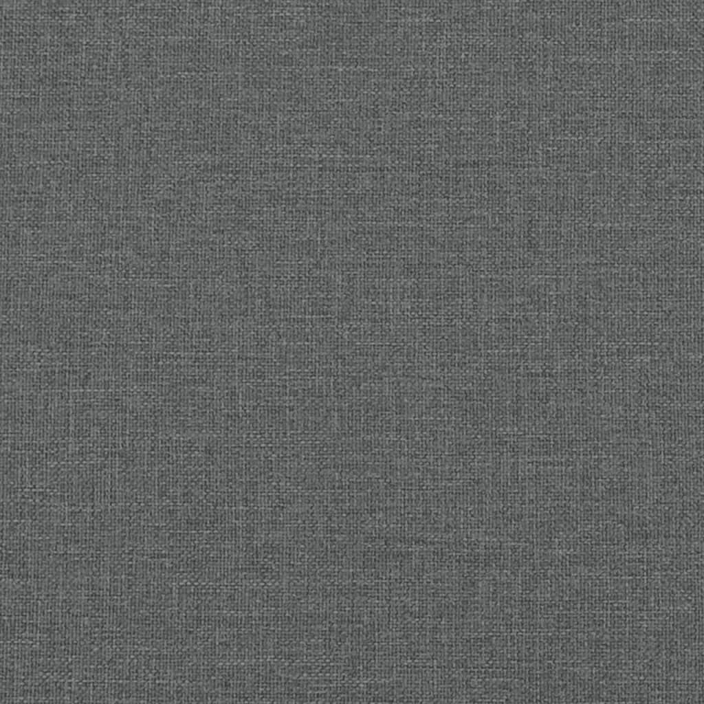 vidaXL Sofa rozsuwana z szufladami, ciemnoszara, 80x200 cm, tkanina