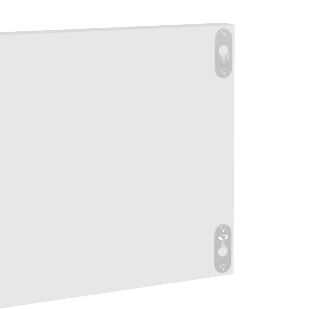 vidaXL Półki ścienne, 2 szt., białe, 80 x 11,5 x 18 cm, płyta wiórowa