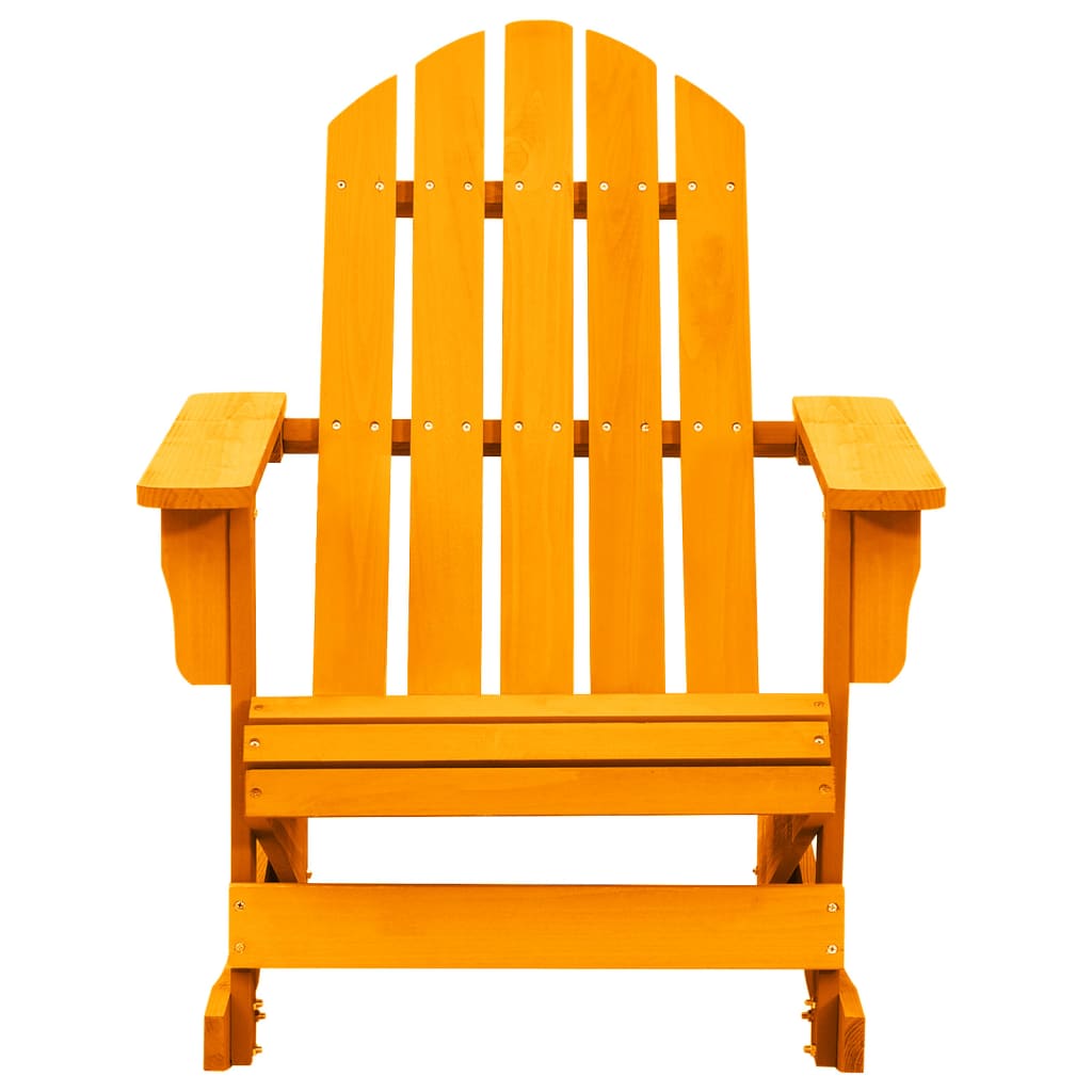 vidaXL Ogrodowy fotel bujany Adirondack, drewno jodłowe, pomarańczowe