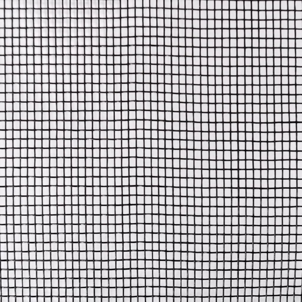 vidaXL Siatka na insekty, włókno szklane, 150 x 1000 cm, czarna