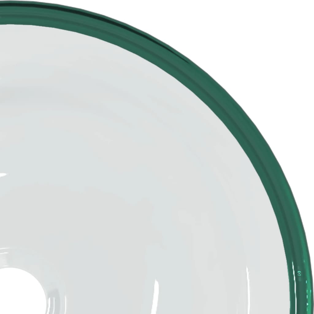 vidaXL Umywalka z bezbarwnego, hartowanego szkła, 35x12 cm
