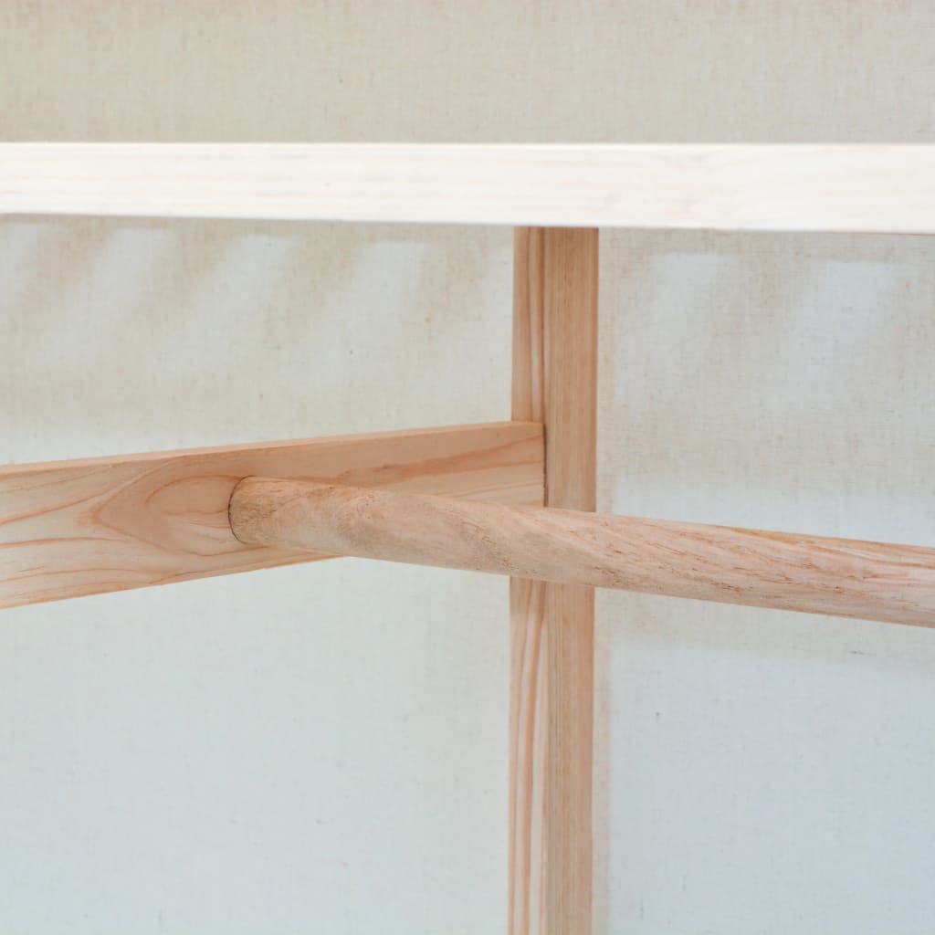 vidaXL Szafa z drewna sosnowego i tkaniny, 110 x 40 x 170 cm