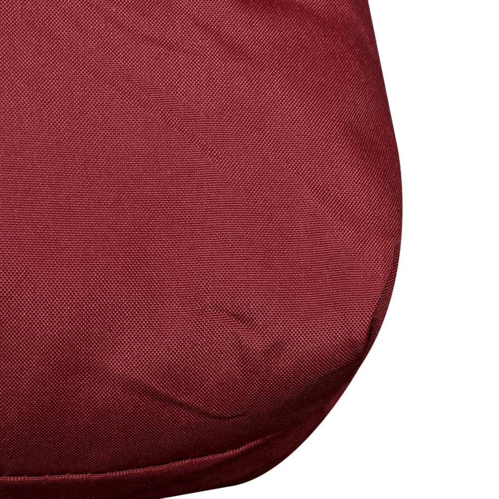 vidaXL Wyściełana poduszka na oparcie, 120x40x10 cm, ciemnoczerwone