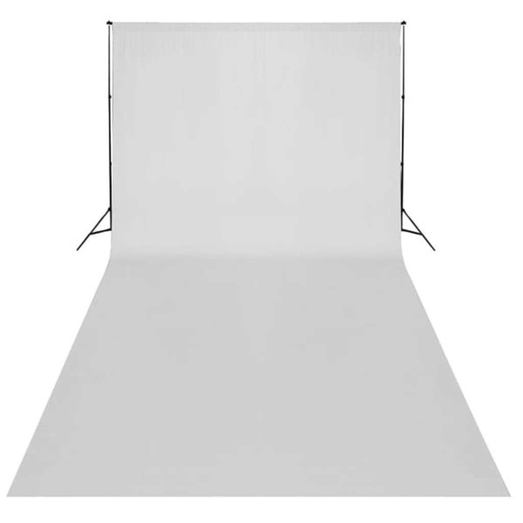 vidaXL Tło fotograficzne, bawełniane, 600 x 300 cm, białe